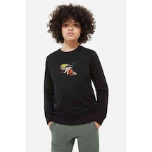Tshirthane Uzumaki Naruto Baskılı Unisex Çocuk Siyah Sweatshirt (534640431)