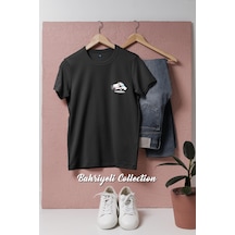 Oversize Ambulans Ambulance Cep Tasarımlı Unisex T-shirt Siyah