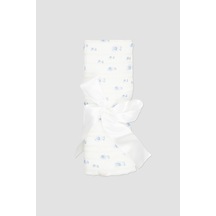 Erkek Çocuk Baskılı Müslin Battaniye Ekru Ekru