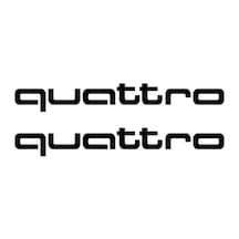 Qudi Quattro Sticker Oto Araba Sticker Siyah 15 X 2 Cm 2 Adet, 795258224857 1