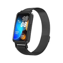 Huawei Band 10-9-8 İle Uyumlu Milano Loop Kordon Manyetik Tasarımlı Paslanma Yapmayan Huawei Band 10 Kayışı Aşınmaya Dayanıklı Bileğe Göre Ayarlanabilen Huawei Band 10 Metal Kordon Çok Renkli