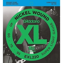 Bas Gitar Tel Seti, Xl, 40-95, Long Scale, Nıckel