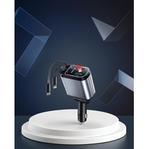 66w Çift Usb-c + Usb-a Araç Şarj Cihazı 4 Cihazlık