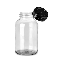 Şeffaf Cam Geniş Boyunlu Numune Şişesi 1000 Ml 20 Adet