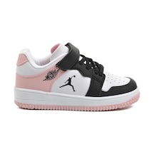 Cool Siyah Pudra Cırtlı Kız Çocuk Sneaker Haykat Kısa F Siyah-pudra