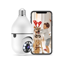 Maiyame Ampul Güvenlik Kamerası, 360 Derece Pan/tilt Panoramik Ip Kamera, 2.4ghz Wifi 1080p A Ev Kamerası