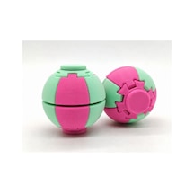 Alvera Press Küresi 3d Baskı Dönüşen Mekanik Fidget Stres Oyuncağı-pembe-mint