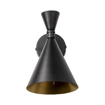 Riolight Retro 1,rustik,vintage Siyah İçi Gold 1xe27 Duylu Tekli Siyah