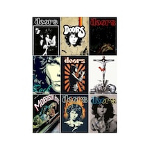 Metal Müzik Grupları - The Doors Çoklu Sticker Seti Diğer