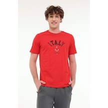 Lumberjack 5M ML RENATO 11ITL1030 5FX Erkek Kırmızı Tişört