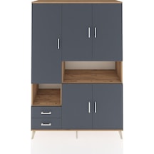 Hyperion Dolap 10 Raflı 2 Çekmeceli 5 Kapaklı 132x44x195 Çam-antrasit/antrasit Antrasıt/antrasıt Hyperion Dolap 10 Raflı 2 Çekmeceli 5 Kapaklı 132x44x195 Çam-antrasit/antrasit Antrasıt/antrasıt