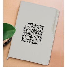 Bk Gift Kişiye Özel İsimli Beyaz Termo Deri Not Defteri 15x21cm-10