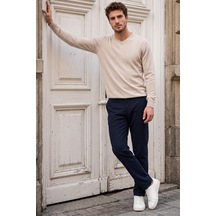Buratti Normal Bel Regular Fit Düz Paça Pantolon Erkek Pantolon 6843703 Lacivert