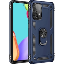 Newface - 309 - Samsung Galaxy A33 5g Kılıf Sofya Yüzüklü Silikon Kapak - Edntrend - - Lacivert