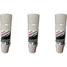 Pappbeger Kulplu Saplı 175 Ml. 6 Oz Kraft Karton Bardak - Gri - 30 Adetlik 3 Paket 3
