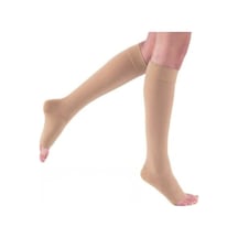 Vizor Comfort Seri Orta Basınçlı 23 - 32 Mmhg Diz Altı Çorabı Burnu Açık