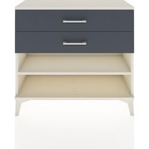 Arges Şifonyer Tek Raflı 2 Çekmeceli 88x30x80 Aytaşı-antrasit Aytaşı
