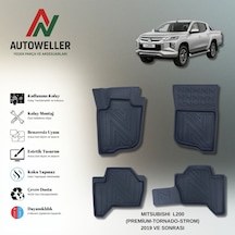 Mitsubishi L200 2019-2023 Uyumlu Havuzlu Oto Paspas Premıum-tornado-storm