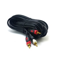 Electroon 2Rca 3.5Mm Stereo Kablo 3Metre Gold