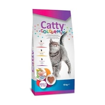 Catty Colourmix Renkli Taneli Tavuklu Yetişkin Kedi Maması 15 KG