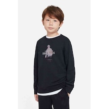 Tshirthane I Bellieve In Sherlock Baskılı Unisex Çocuk Siyah Sweatshirt