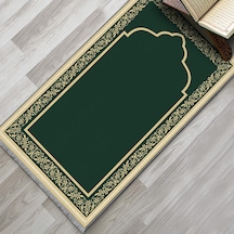 Evaşk Namazlık Dokuma Halı Kaymaz Muslumana Seccade80 x 130 Yeşil EVASK801H80