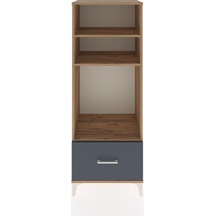 Hyperion Dolap 3 Raflı Tek Çekmeceli 60x44x163 Çam-antrasit Atlas Çam Hyperion Dolap 3 Raflı Tek Çekmeceli 60x44x163 Çam-antrasit Atlas Çam