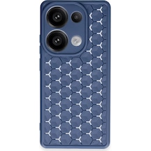 Newface - 466 - Xiaomi Redmi Note 13 Pro 4g Kılıf Petek Silikon Kapak - Csmo-tex - - Lacivert