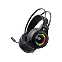 Gamenote H2040d Rgb Aydınlatmalı Mikrofonlu Gaming Oyuncu Kulaklığı - 3.5mm Jack + Usb Siyah