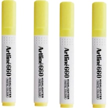 Artline 660 Fosforlu Kalem Kesik Uç 1.0-4.0mm Fosforlu Sarı 4 Adet Fosforlu Sarı Artline 660 Fosforlu Kalem Kesik Uç 1.0-4.0mm Fosforlu Sarı 4 Adet Fosforlu Sarı