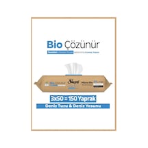 Bio Çözünür Yüzey Temizlik Havlusu&mendili Deniz Tuzu&yosun 3x50 150 Yaprak Diğer
