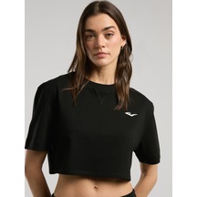 Everlast Ever Classics Wmn Comfort Siyah Kadın Crop Tişört Siyah