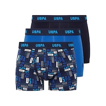 U.S. Polo Assn. U.s Polo Assn. 80509 Erkek Pamuklu 3'lü Boxer-saks&lacivert&baskılı Saks U.S. Polo Assn. U.s Polo Assn. 80509 Erkek Pamuklu 3'lü Boxer-saks&lacivert&baskılı Saks