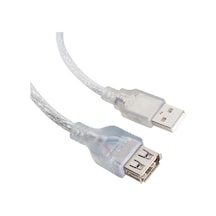 Usb Uzatma Kablosu 1.5 Metre 2.0v Şeffaf 4987