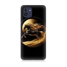 Samsung Galaxy A03 Uyumlu Altın At Desenli Silikon Kılıf Samsung Galaxy A03 Uyumlu Altın At Desenli Silikon Kılıf
