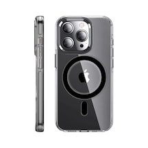 Joko Apple İphone 14 Pro Kılıf Crystal Magsafe Kapak - Siyah 0.2M-Çok Renkli