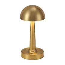 Noas Yl86-1602 Sunset Bronz Altın Rengi Dokunmatik, Dimli Ve Şarjlı Led Masa Lambası - Gün Işığı 3200k Altın