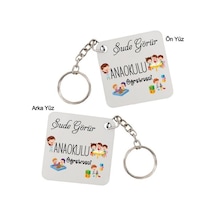 Anaokulu Öğretmenine Hediye Kişiye Özel Isimli Anahtarlık