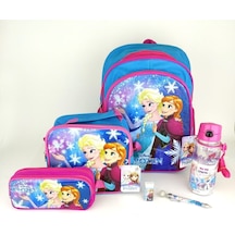 Frozen 7 Parça Set Mavi Set