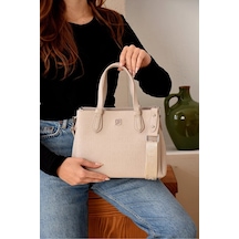 Just Polo Kadın Günlük Kullanıma Uygun Ayarlanabilir Askılı Lüks El Ve Omuz Çantası Shoulder Bag Shopper Taş