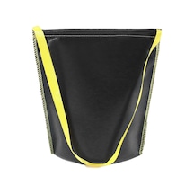 Moveevo Geniş Kapasiteli 29x32 Cm Silikon Yangın Engelleme Çanta, Mangal Kömürü Saklama Ve Sönümleme, Nylon Eldivenli Kamp Çadır Malzemeleri Depolama Torbası Siyah