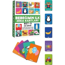 Mey İthalat 2212 Eğitici Kartlar 12-24 Ay Zeka Kartları -dıytoys