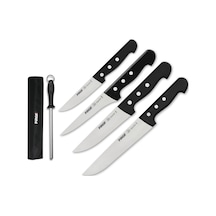Pirge Superior Kurban Bıçak Seti 5'li Çantalı Kırmızı