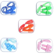 Uyku İçin 5 Çift Kablolu Kulak Tıkacı, Silikon Kulak Tıkacı, Tekrar Kullanılabilir Gürültü Önleyici Kulak Tıkacı İş, Uyku, Yüzme İçin Uygundur.