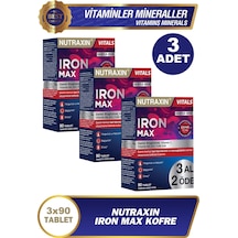 Nutraxin Iron Max 90 Tablet - 3 Al 2 Öde 3 Adet