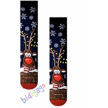 Noel Geyik Havlu Renkli Havlu Çorap