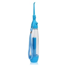 Su Flosser Elektriksiz Taşınabilir Ekonomik, Oral Sulayıcı Kablosuz Manuel Hava Basıncı Basit Kullanım, Ev Ve Seyahat İçin Mavi