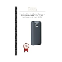 Premium Mini Şarj Tablet Bataryası Yolculuk Şarjı Trm-1013 10.000 Mah Powerbank Siyah 22.5w Çok Renkli