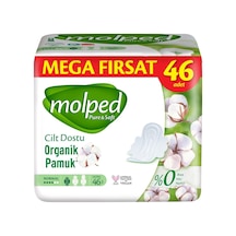 Molped Pure & Soft Gece Hijyenik Ped 46'lı - %100 Yumuşaklık Ve Güven 8'li Avantaj Paketi - 8 A Tarı