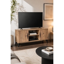 Vermo Tv Sehpası Tv Ünitesi Televizyon Sehpası Çam 110 Cm Kahverengi